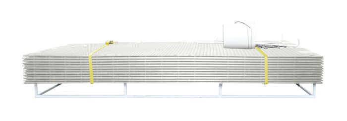 Ground Protection - VersaMAT - Mat-Pak - (12) 3' X 8' Mats - One Side Smooth - Clear - W/ Acc - 120T Load - CVCP3S1