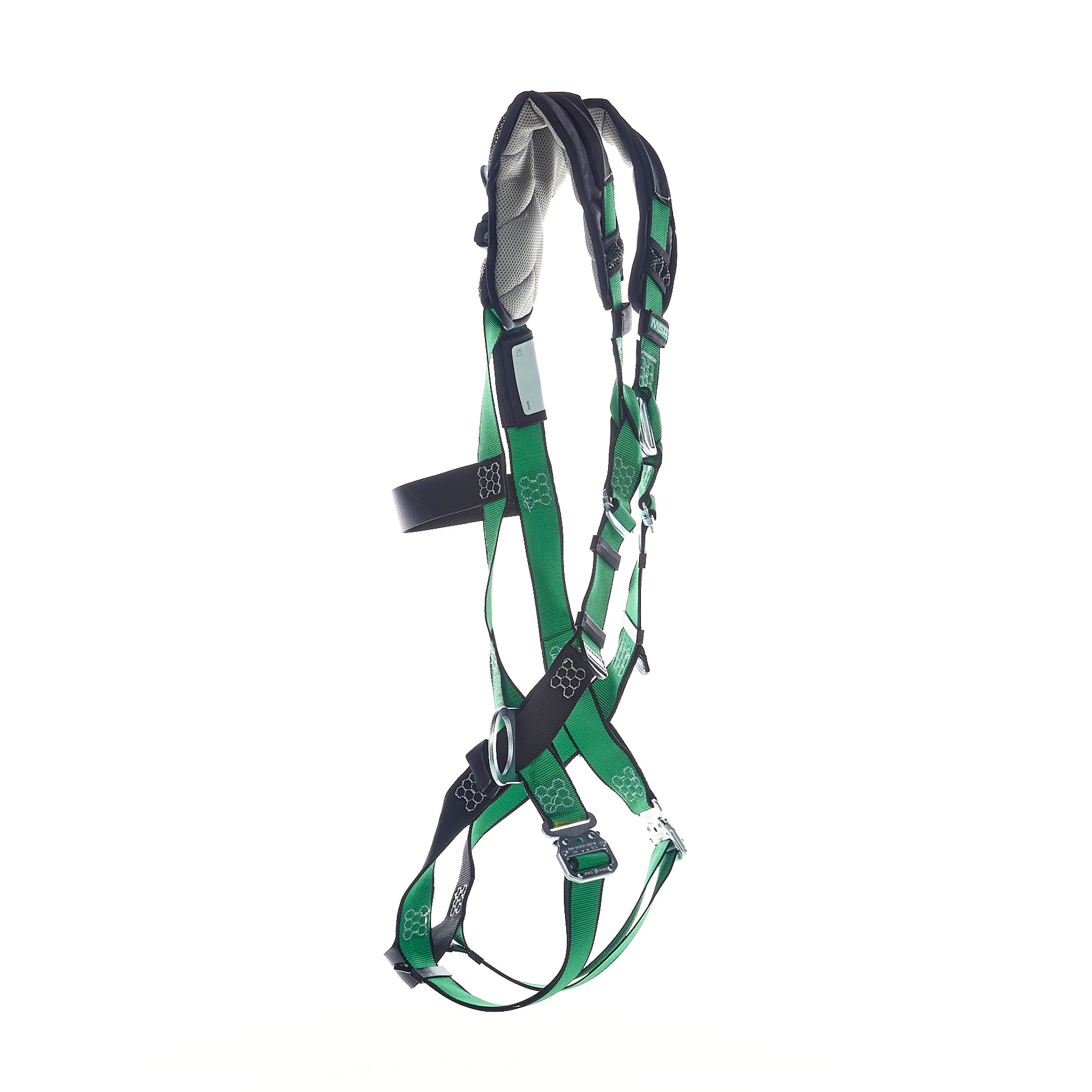 MSA V-FORM+ Harness w/Back, Front & Side D-Rings - Quick Connect Leg Straps - Super Extra Large - 10206147
