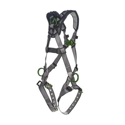 MSA V-FIT Harness w/Back & Side D-Rings - Tongue Buckle Leg Straps - Shoulder Padding - Standard - 10194909