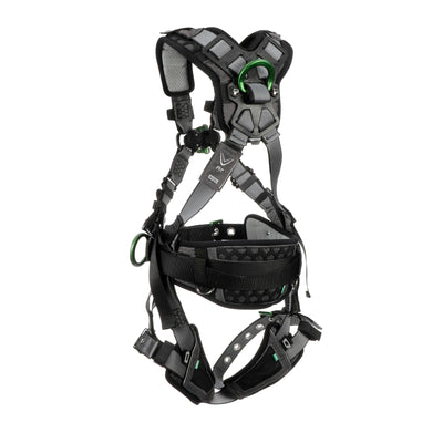 MSA V-FIT Construction Harness w/Back & Side D-Rings - Tongue Buckle Leg Straps - Shoulder & Leg Padding - Standard - 10195181