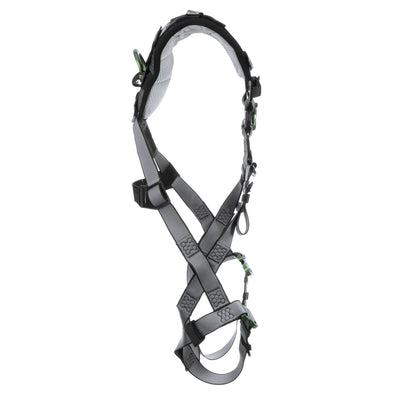 MSA V-FIT Harness w/Back & Front D-Rings - Quick-Connect Leg Straps - Shoulder Padding - Extra Small - 10194673