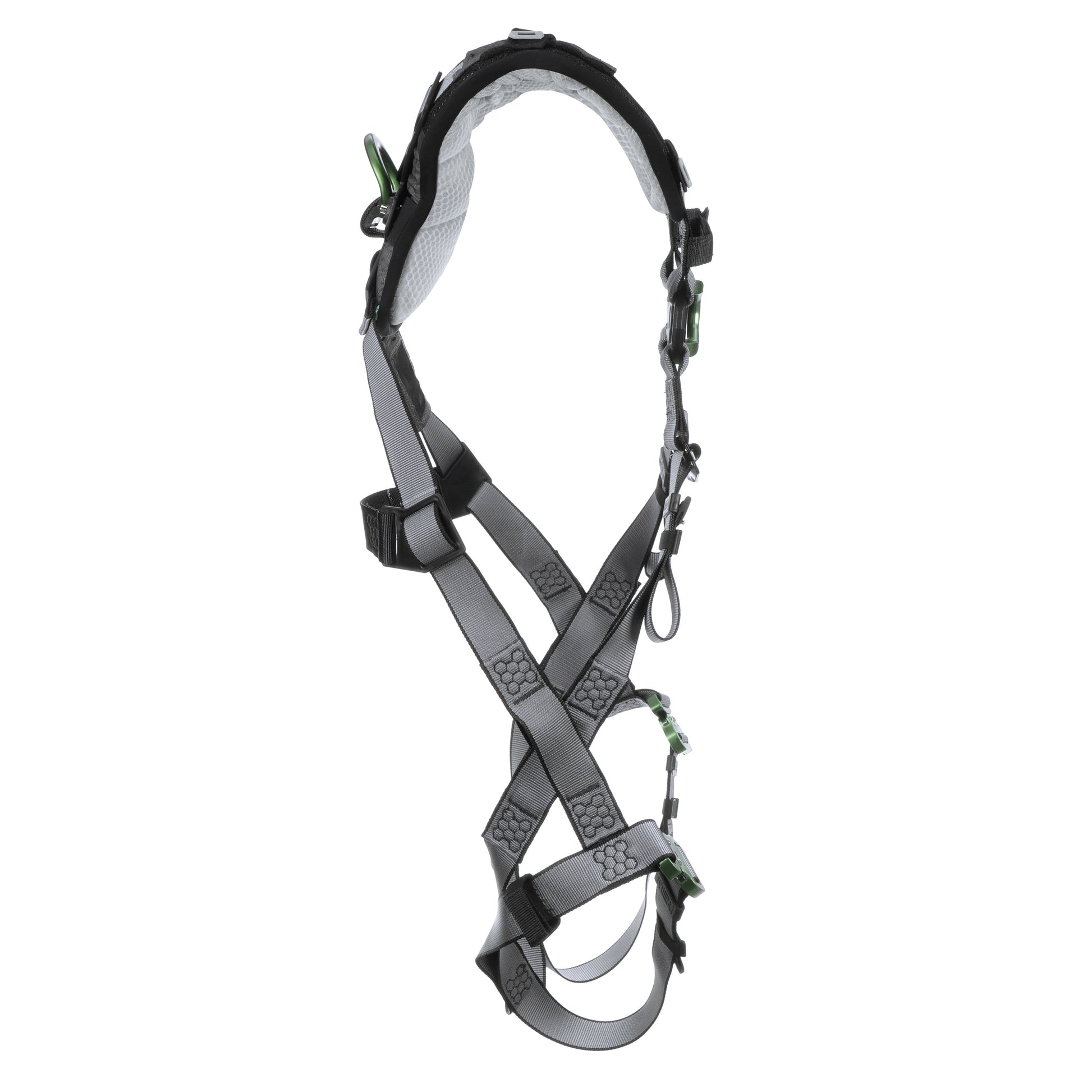 MSA V-FIT Harness w/Back & Front D-Rings - Quick-Connect Leg Straps - Shoulder Padding - Extra Small - 10194673