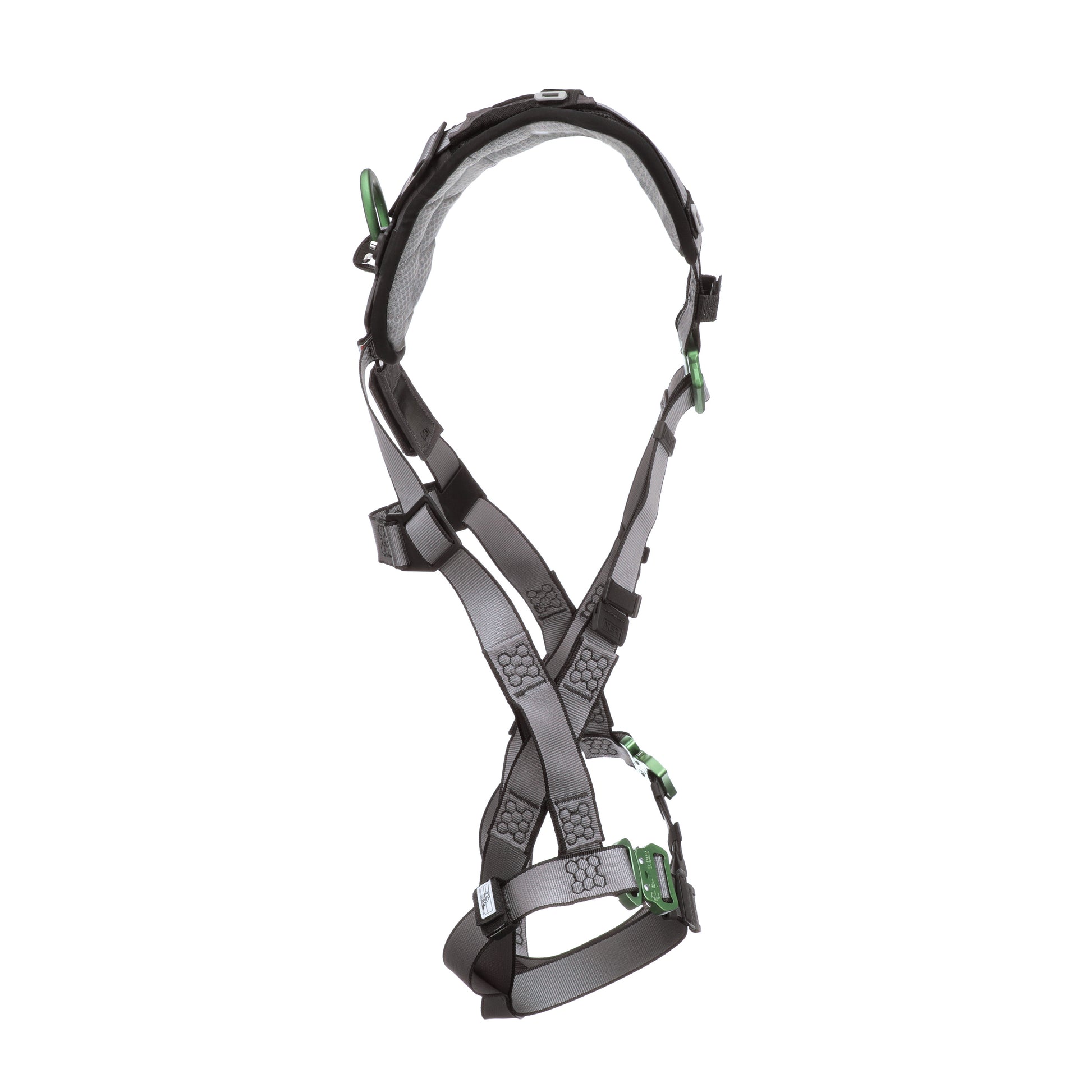 MSA V-FIT Harness w/Back D-Ring - Quick-Connect Leg Straps - Shoulder Padding - Extra Large - 10194671