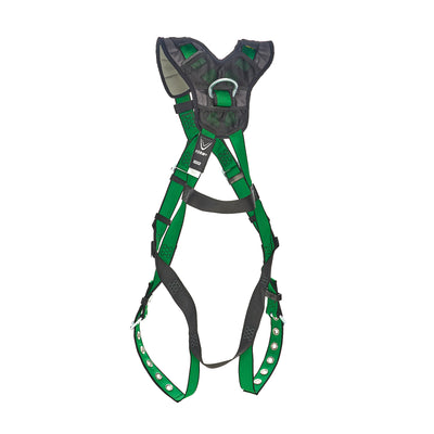 MSA V-FORM+ Harness w/Back D-Ring - Tongue Buckle Leg Straps - Super Extra Large - 10206087