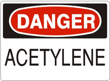 ACETYLENE - DANGER SIGN