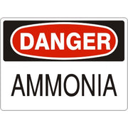 AMMONIA - DANGER SIGN - AMMONIA - DANGER SIGN, 14X20, Adhesive Vinyl