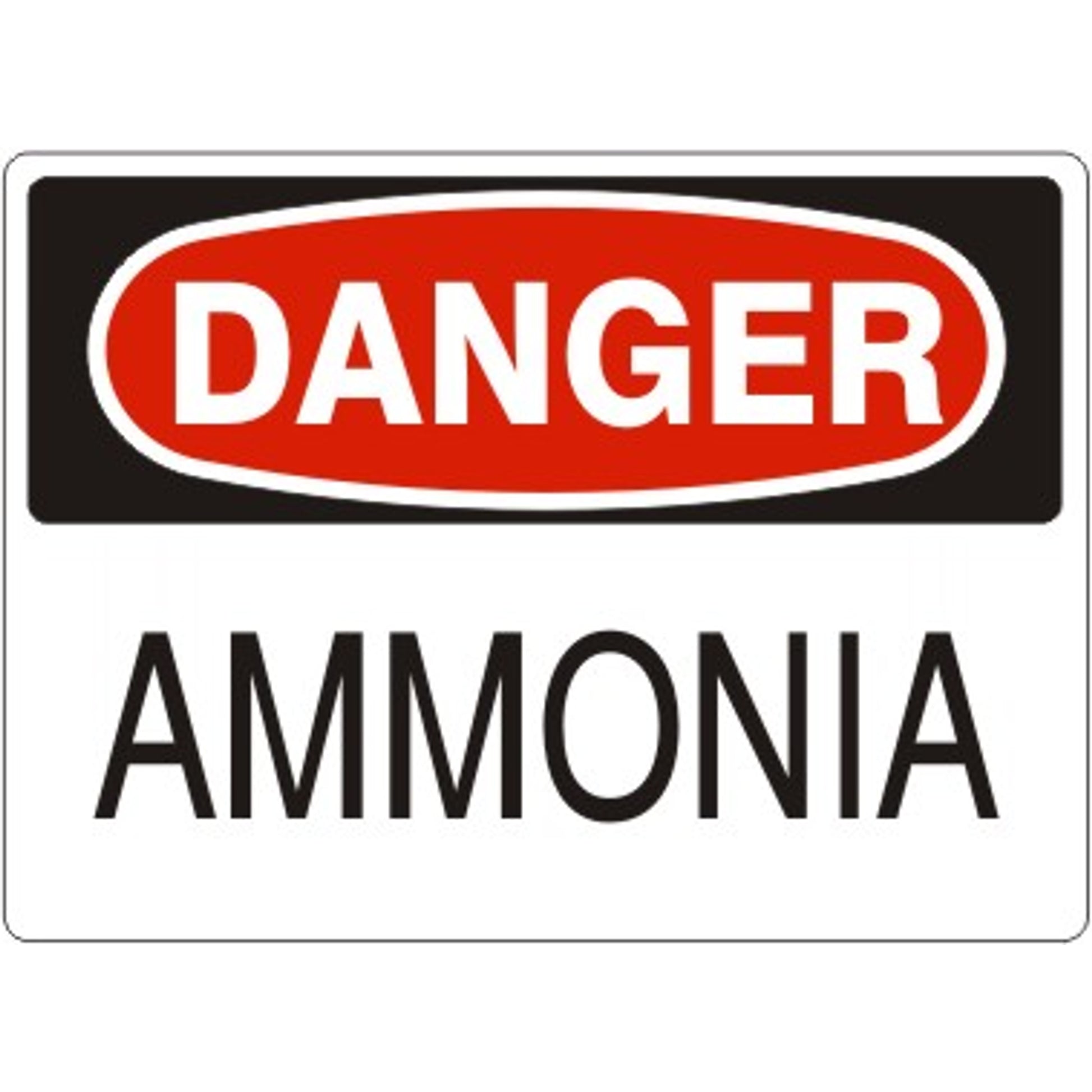 AMMONIA - DANGER SIGN - AMMONIA - DANGER SIGN, 14X20, Adhesive Vinyl