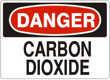 CARBON DIOXIDE - DANGER SIGN