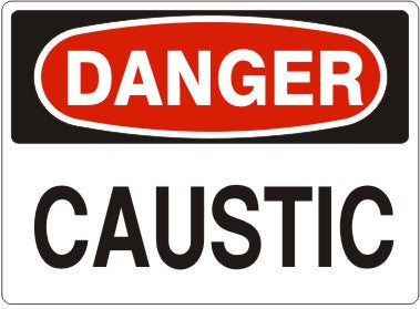 CAUSTIC - DANGER SIGN