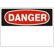 DANGER BLANK - DANGER SIGN - DANGER BLANK - DANGER SIGN, 14X20, Adhesive Vinyl