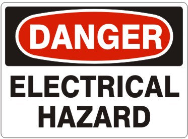 ELECTRICAL HAZARD - DANGER SIGN