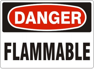 FLAMMABLE - DANGER SIGN