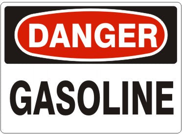 GASOLINE - DANGER SIGN