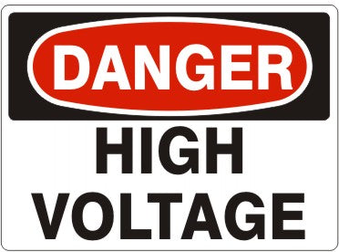HIGH VOLTAGE - DANGER SIGN