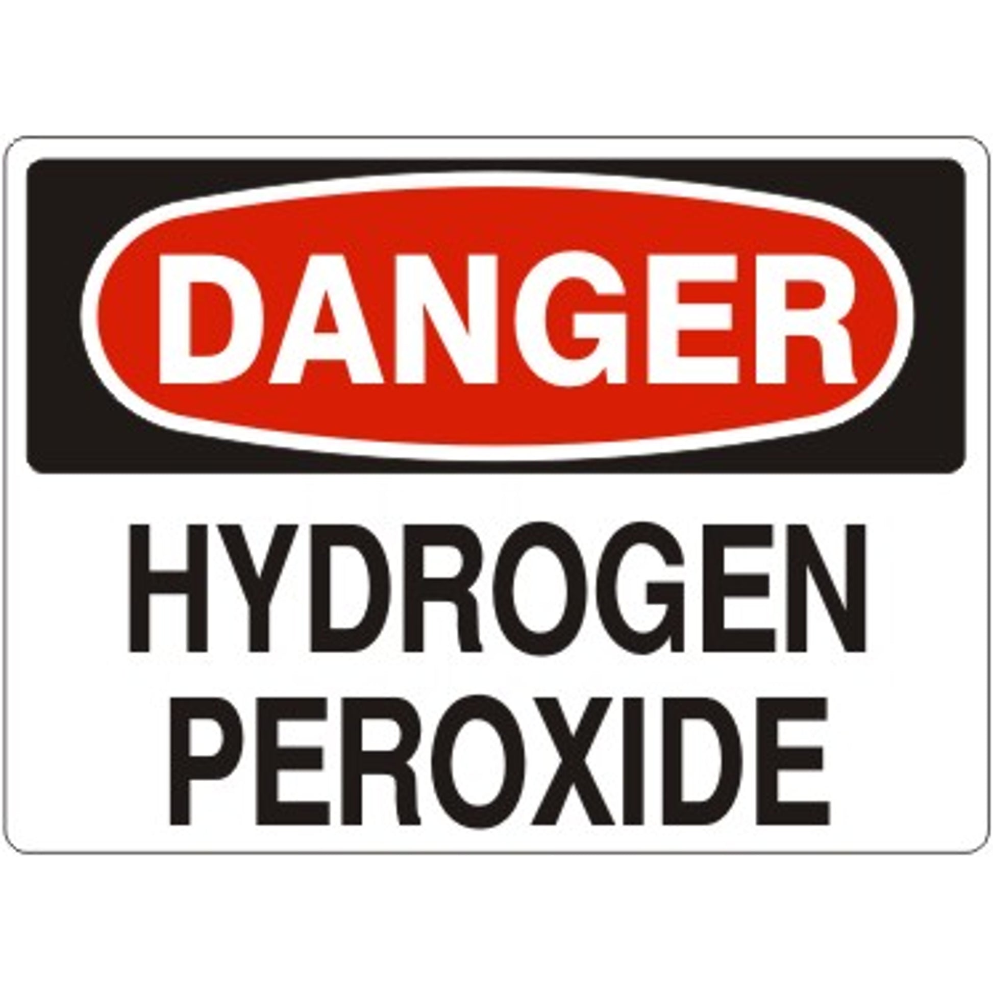 Hazard Sign H2o2 HYDROGEN PEROXIDE - DANGER SIGN – Jendco Safety Supply