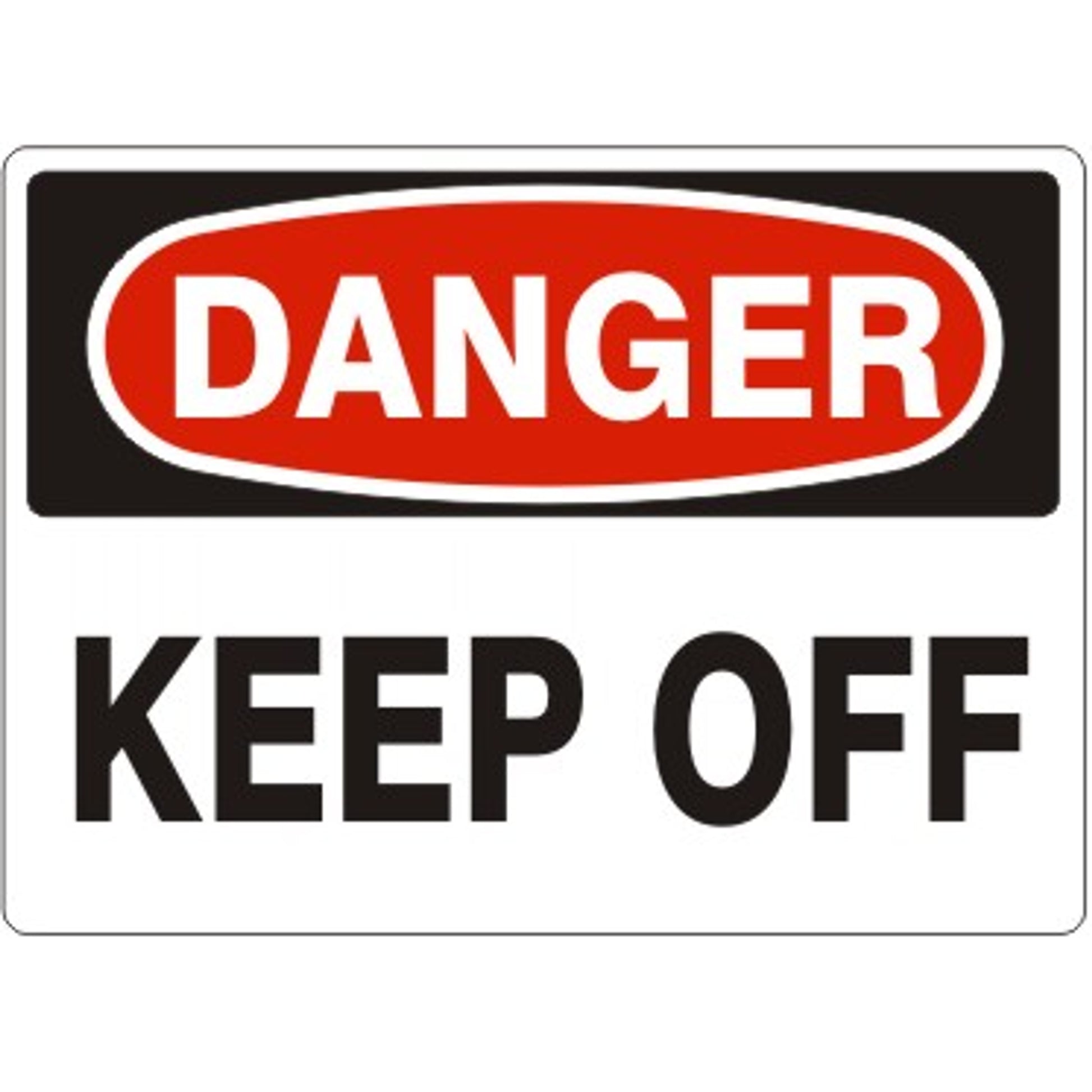 KEEP OFF - DANGER SIGN - KEEP OFF - DANGER SIGN, 14X20, Adhesive Vinyl