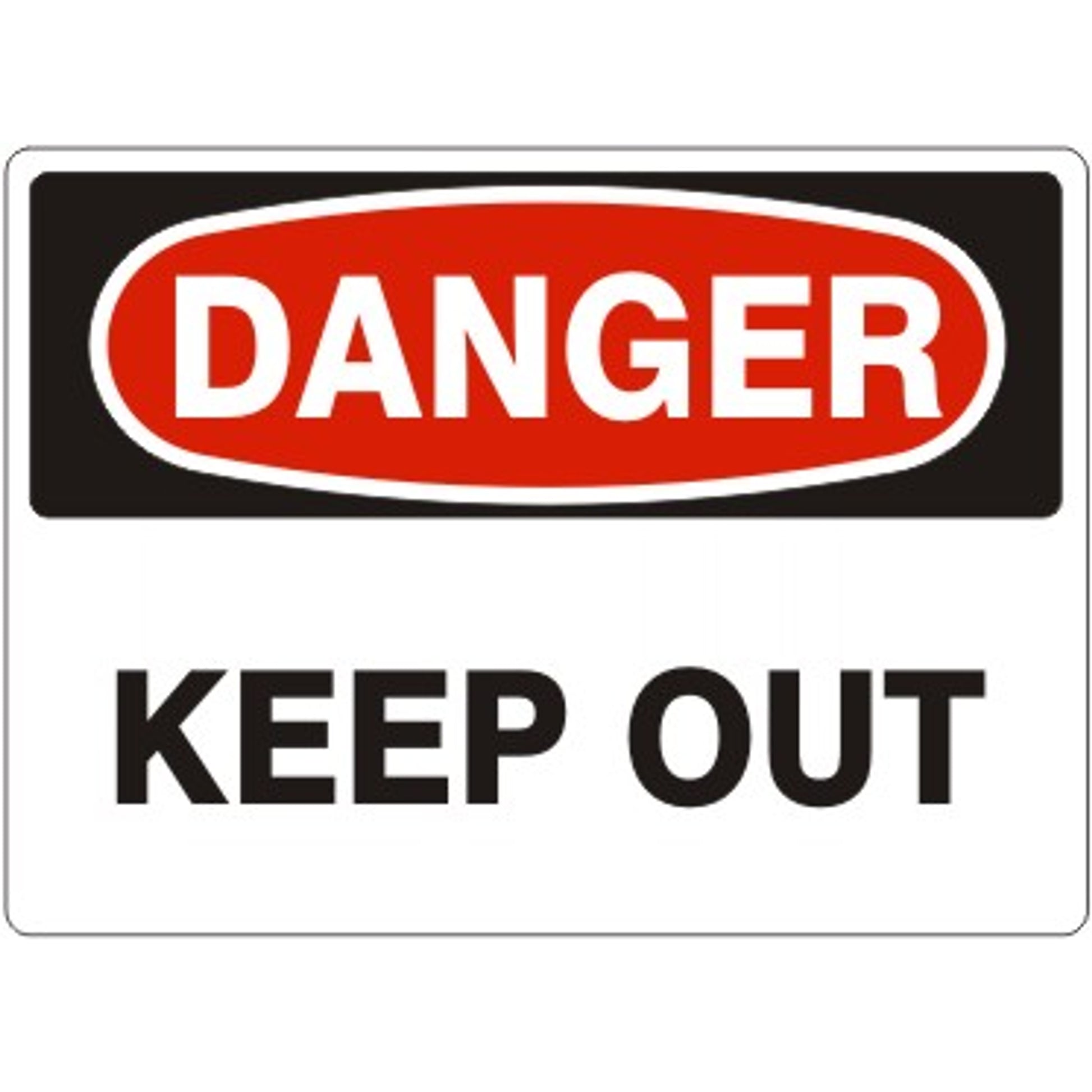 DANGER KEEP OUT - DANGER SIGN - DANGER KEEP OUT - DANGER SIGN, 14X20, Adhesive Vinyl