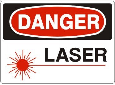LASER WITH LASER PICTO - DANGER SIGN