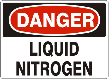 LIQUID NITROGEN - DANGER SIGN