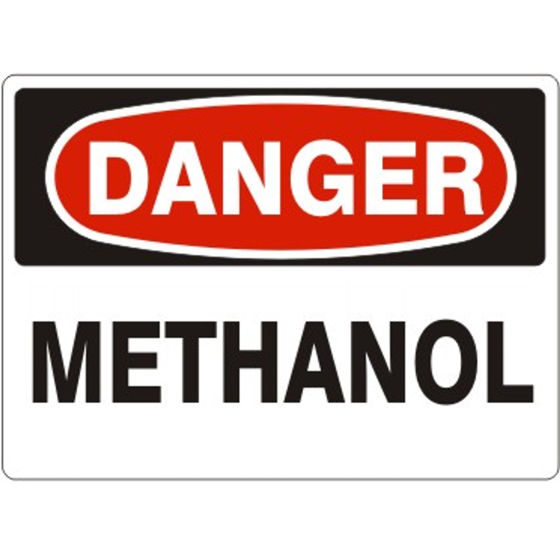 METHANOL - DANGER SIGN - METHANOL - DANGER SIGN, 14X20, Adhesive Vinyl