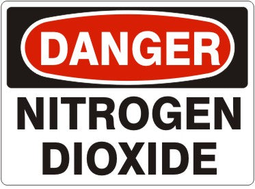 NITROGEN DIOXIDE - DANGER SIGN