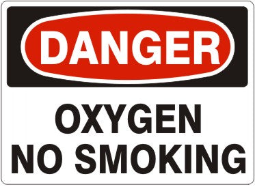 OXYGEN NO SMOKING - DANGER SIGN