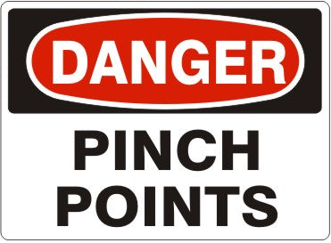 PINCH POINTS - DANGER SIGN
