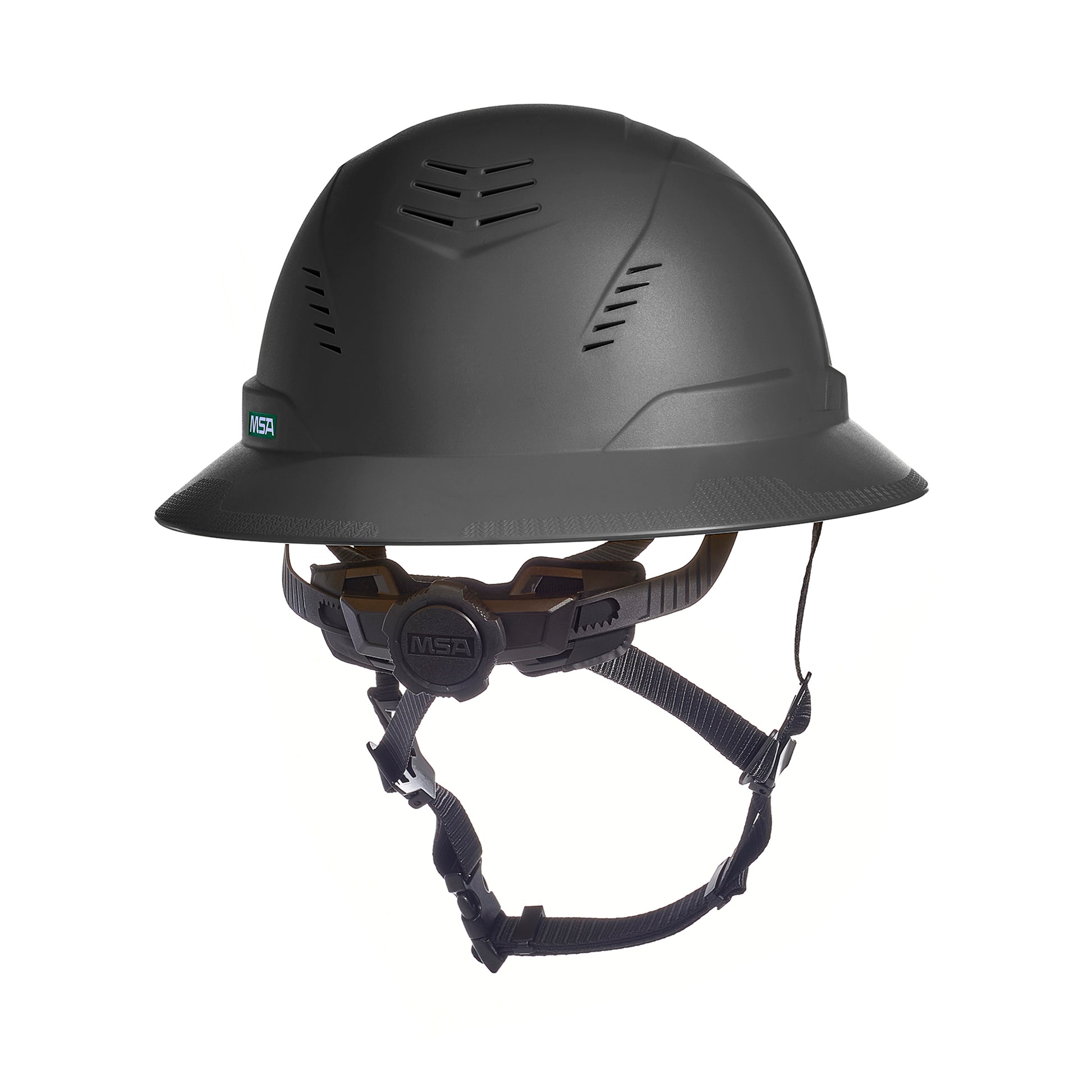 MSA V-Gard H2 Full Brim - Type II Class C Safety Helmet - Vented - Black - 10250582
