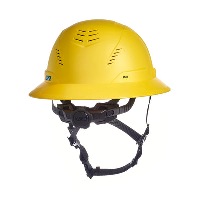 MSA V-Gard H2 Full Brim - Type II Class C - Mips - Safety Helmet - Vented - Yellow - 10250607