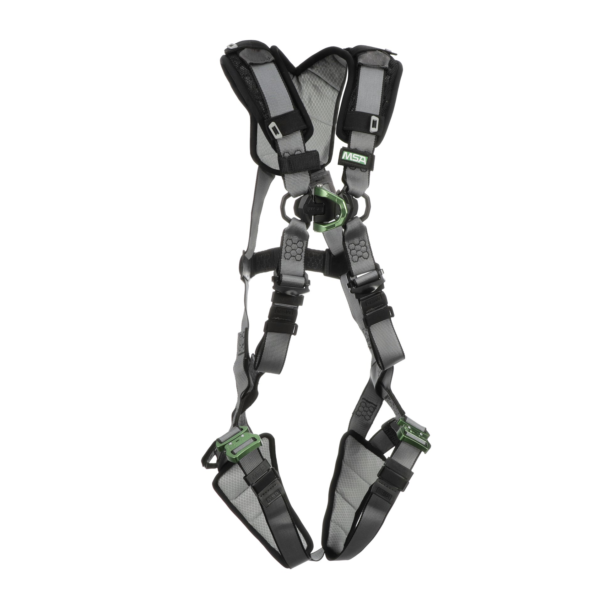 MSA V-FIT Harness w/Back D-Ring - Quick-Connect Leg Straps - Shoulder & Leg Padding - Standard - 10194945