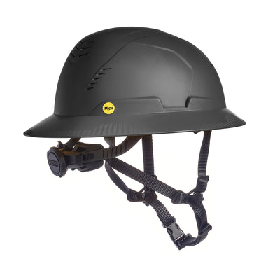 MSA V-Gard H2 Full Brim - Type II Class C - Mips - Safety Helmet - Vented - Black - 10250606