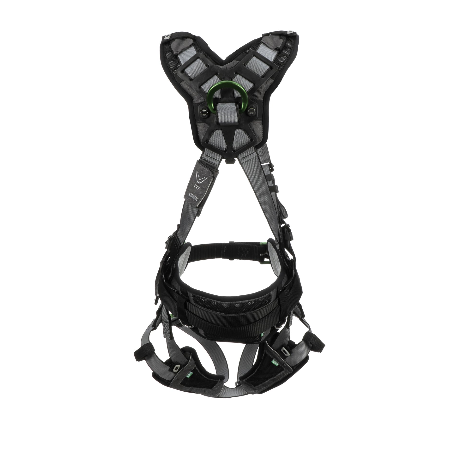 MSA V-FIT Construction Harness w/Back & Side D-Rings - Quick-Connect Leg Straps - Shoulder & Leg Padding - Extra Large - 10195166