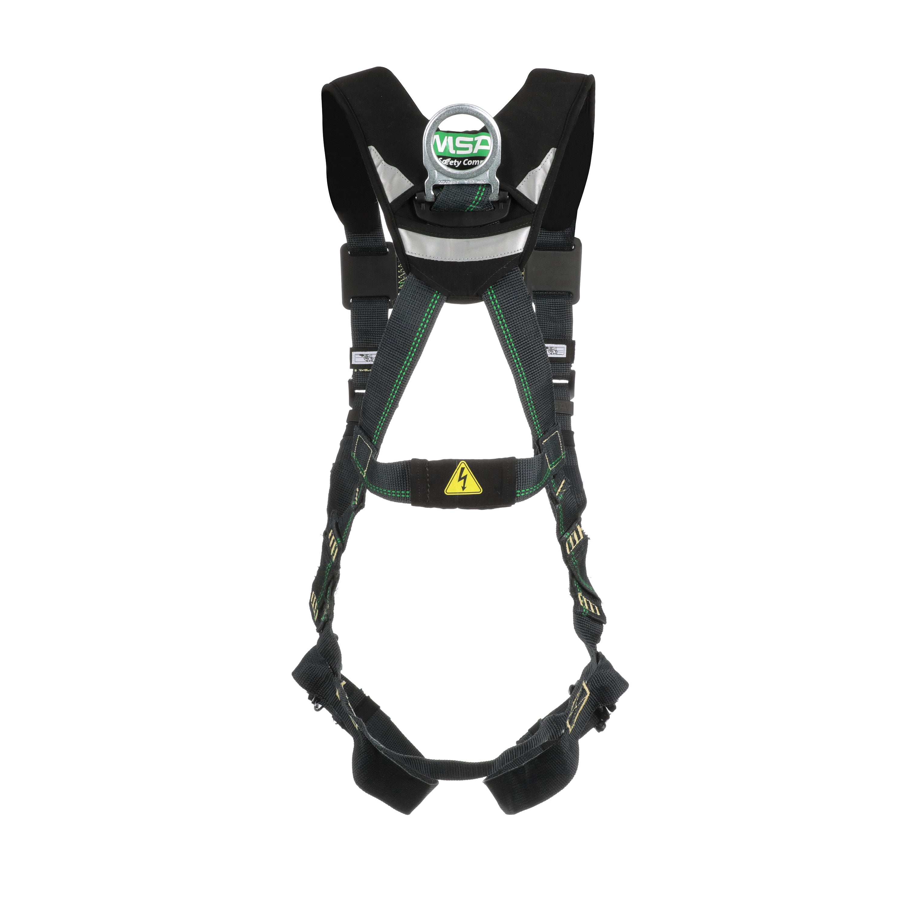 MSA EVOTECH Arc Flash Harness w/Back D-Ring - Quick-Connect leg straps - Shoulder Padding - Super XL (SXL) - 10150146