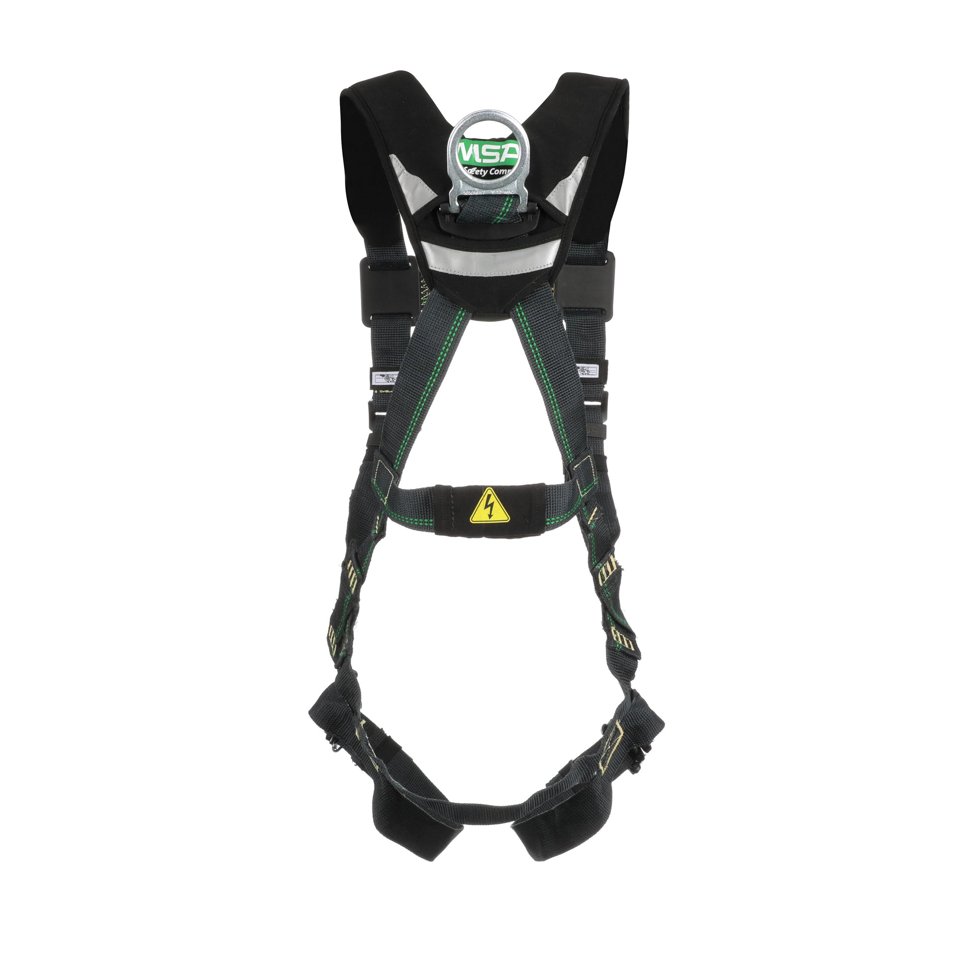 MSA EVOTECH Arc Flash Harness w/Back D-Ring - Quick-Connect leg straps - Shoulder Padding - X-Small (XSM) - 10150143