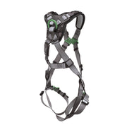MSA V-FIT Harness w/Back D-Ring - Quick-Connect Leg Straps - Shoulder Padding - Extra Large - 10194671