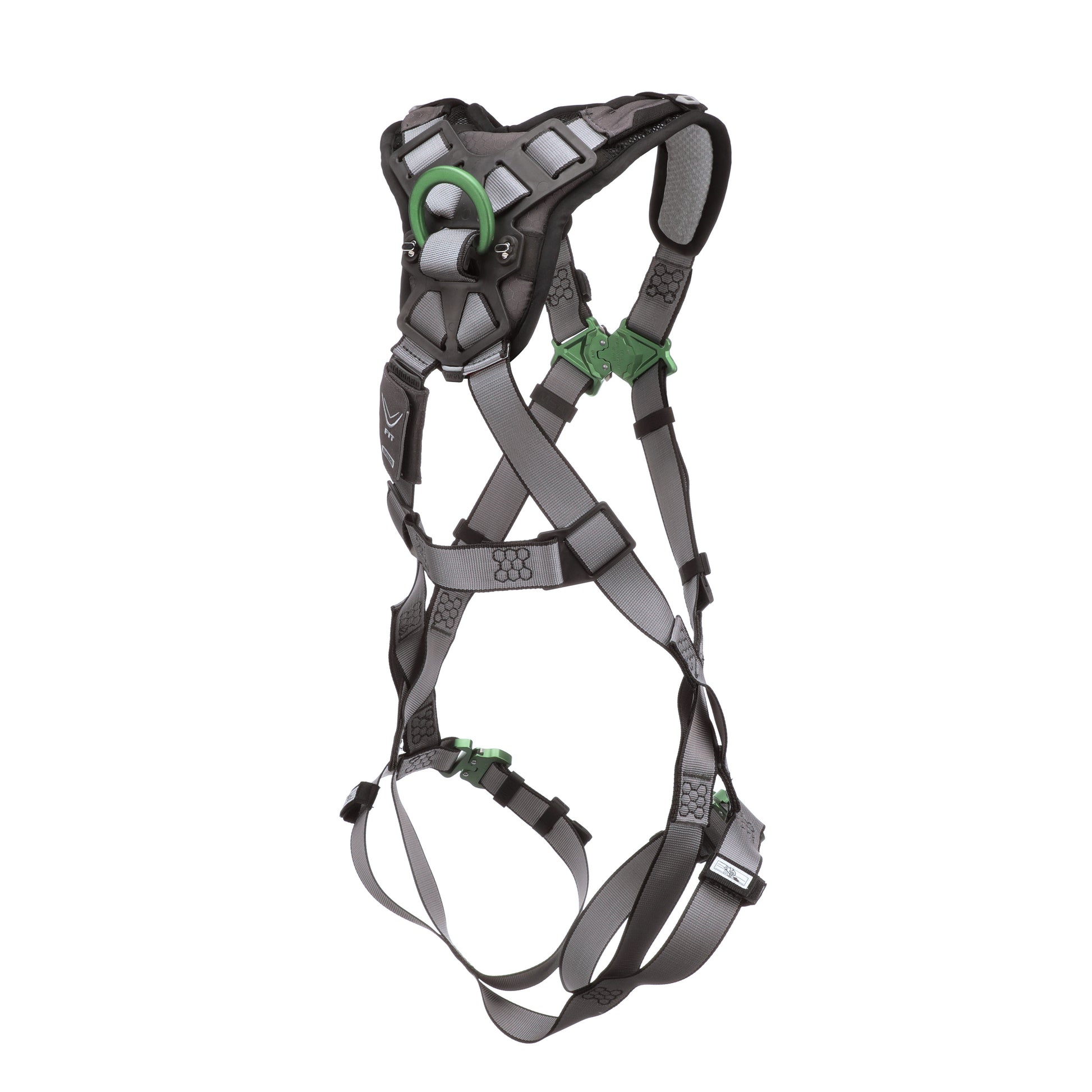 MSA V-FIT Harness w/Back D-Ring - Quick-Connect Leg Straps - Shoulder Padding - Extra Large - 10194671