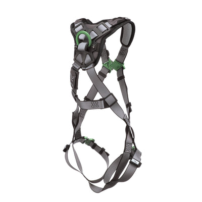 MSA V-FIT Harness w/Back D-Ring - Quick-Connect Leg Straps - Shoulder Padding - Super Extra Large - 10194672