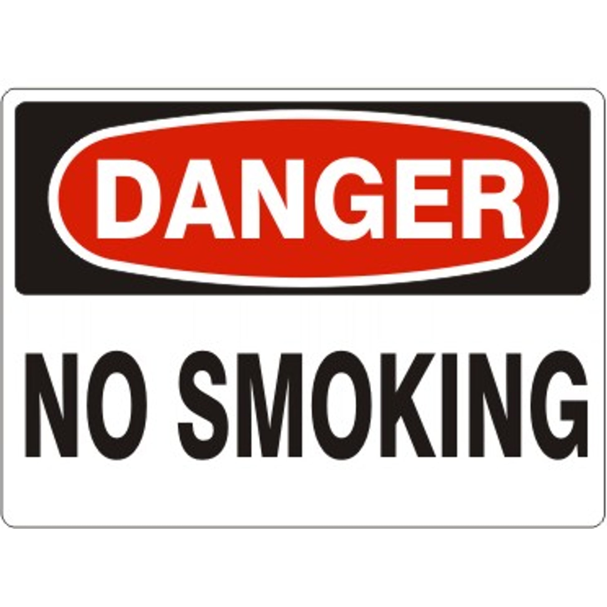 NO SMOKING - DANGER SIGN - NO SMOKING - DANGER SIGN, 14X20, Adhesive Vinyl