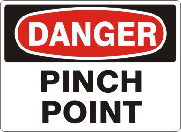 PINCH POINT - DANGER SIGN