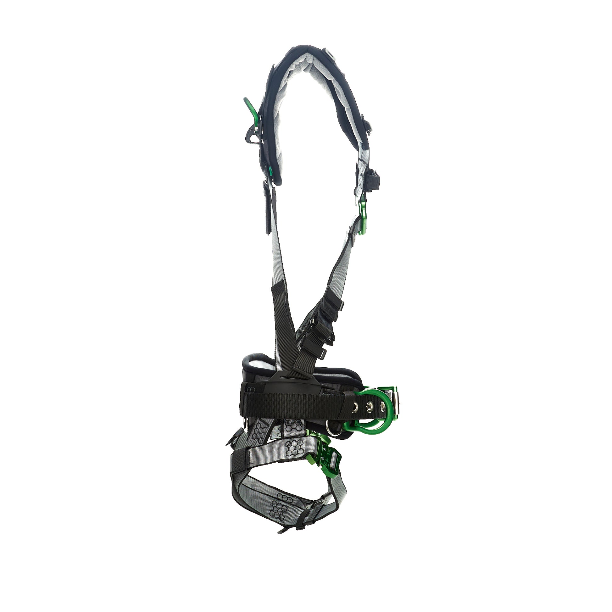 MSA V-FIT Construction Harness w/Back & Side D-Rings - Quick-Connect Leg Straps - Shoulder Padding - Extra Small - 10195133