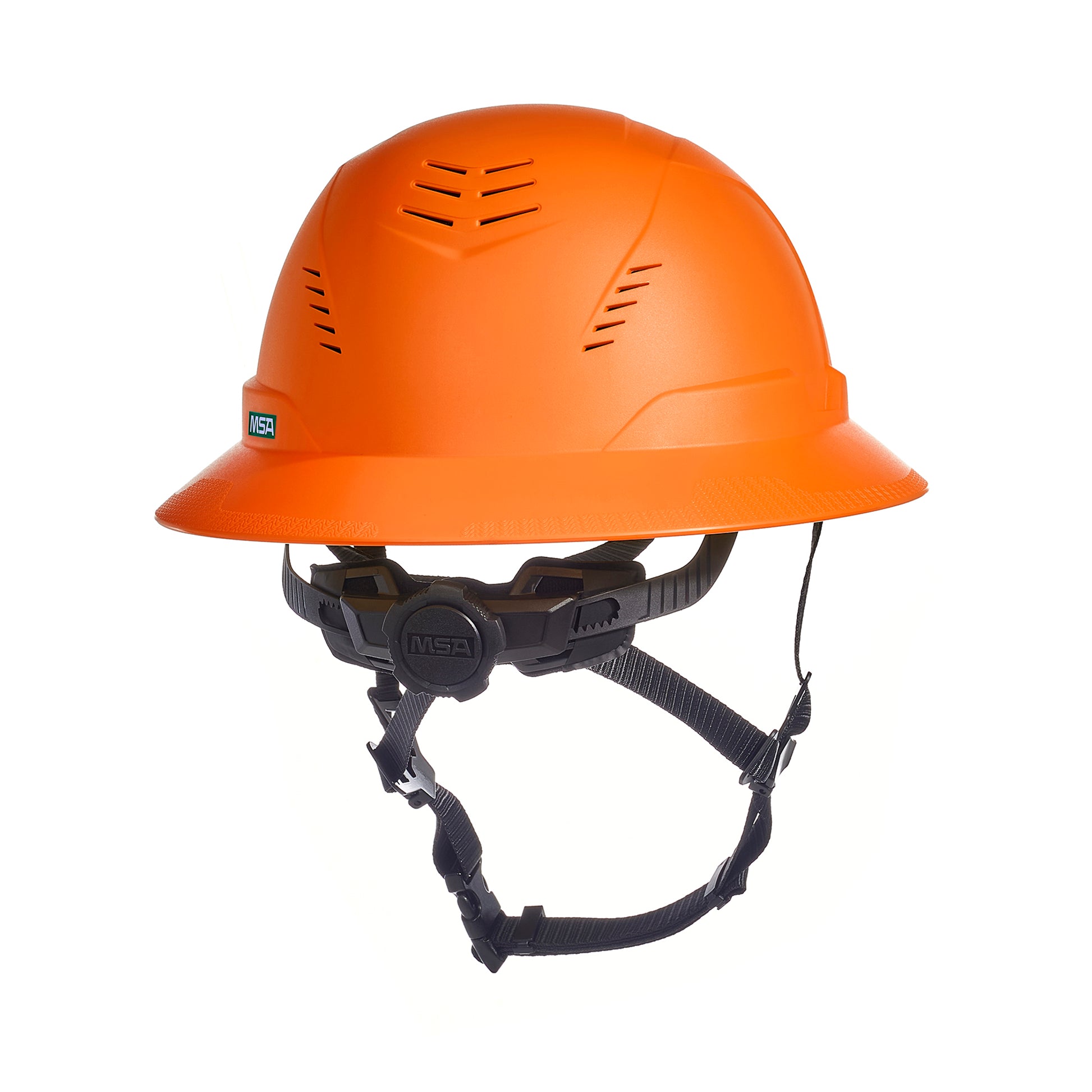 MSA V-Gard H2 Full Brim - Type II Class C Safety Helmet - Vented - Orange - 10250586