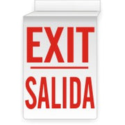 EXIT SALIDA  PRINTED BOTH SIDES - EXIT SALIDA  PRINTED BOTH SIDES, 14x10, Aluminum (.040)