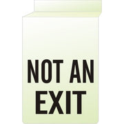 NOT AN EXIT GLOW CEILING SIGN - NOT AN EXIT GLOW CEILING SIGN, 14x10, Aluminum Glow