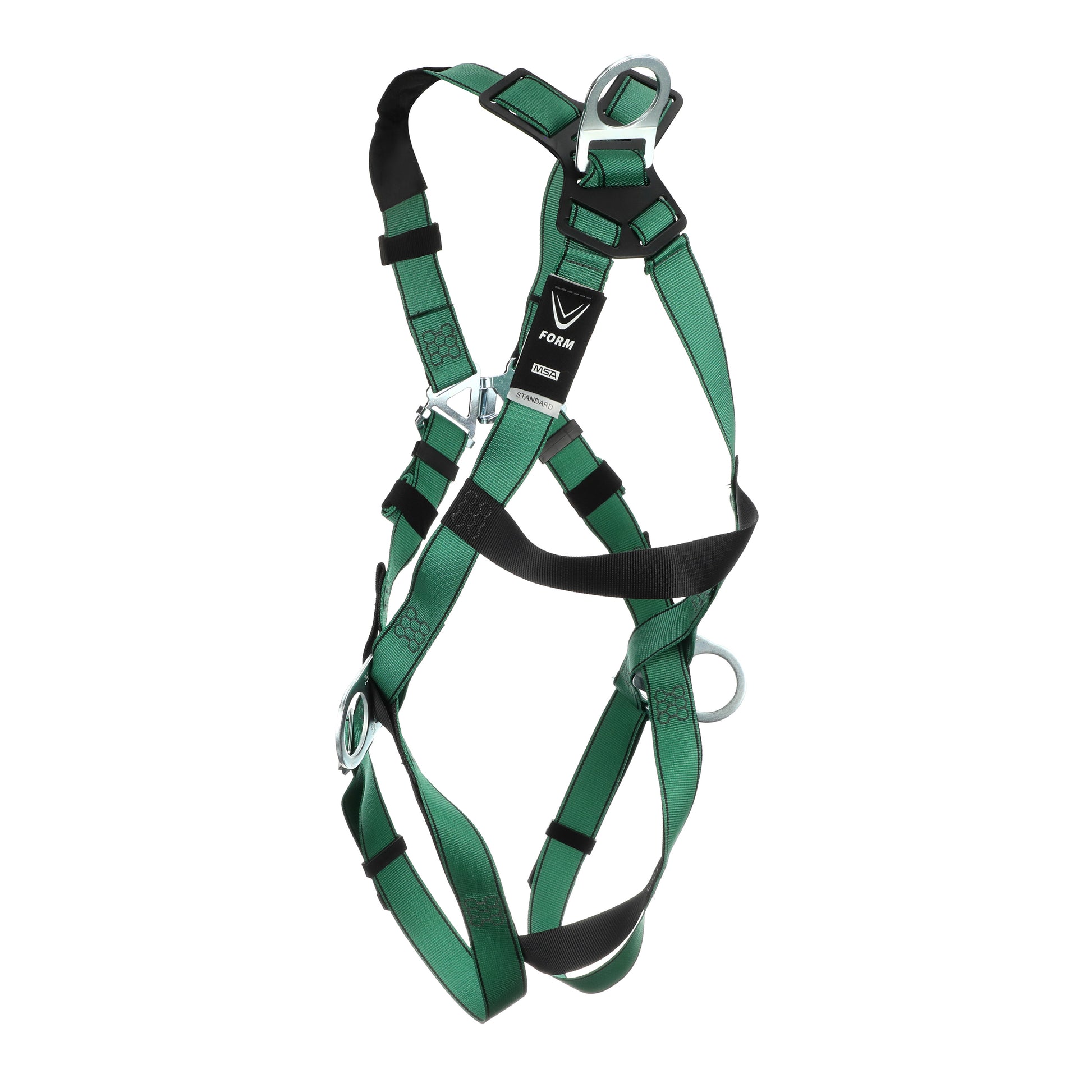 MSA V-FORM Harness w/Back & Side D-Rings - Qwik-Fit Leg Straps - Extra Large - 10197231