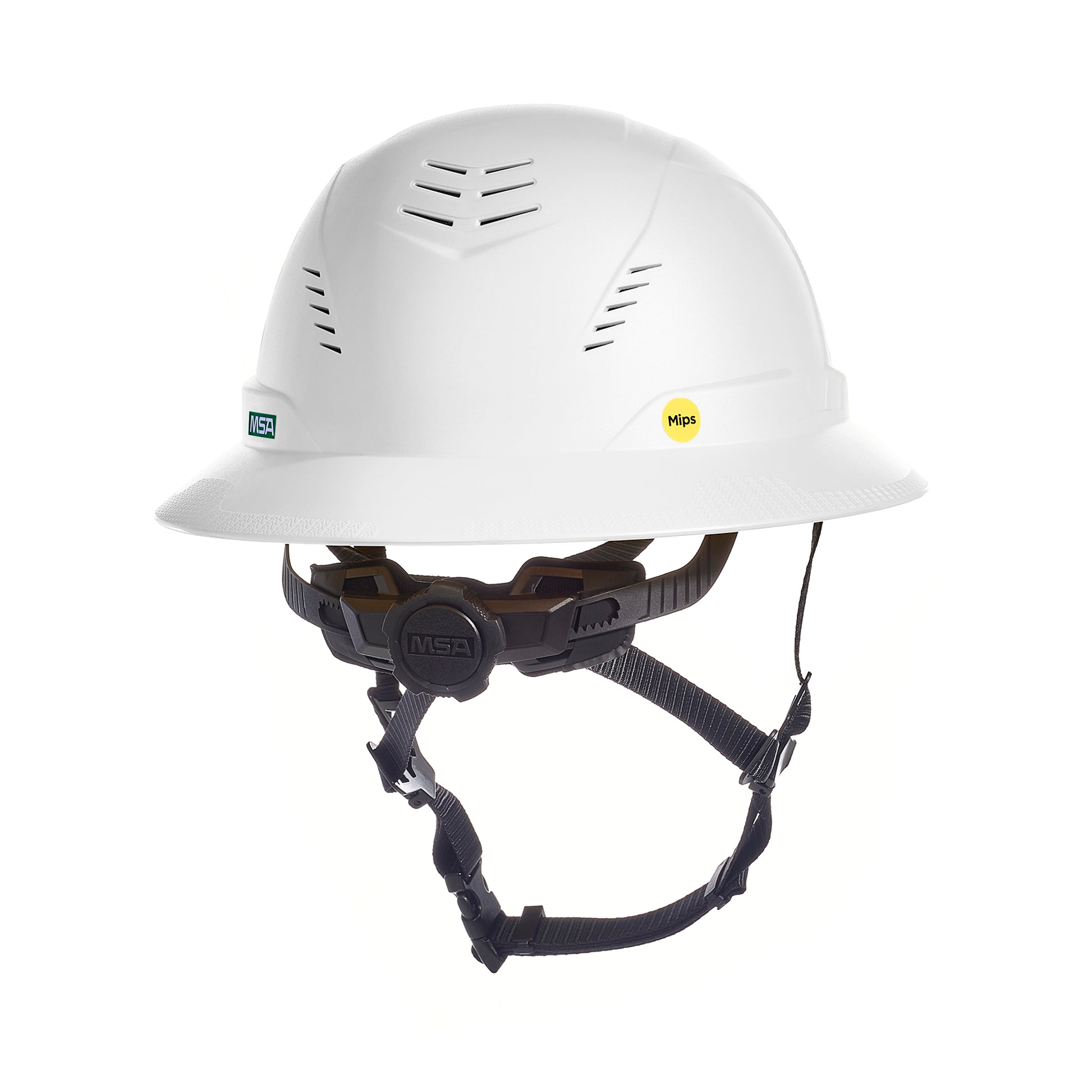 MSA V-Gard H2 Full Brim - Type II Class C - Mips - Safety Helmet - Vented - White - 10250605