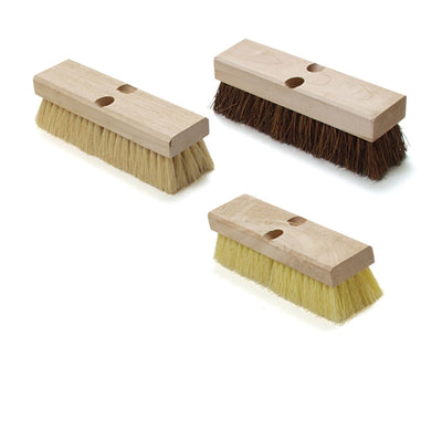 Malish Deck Scrub Crimped Poly Broom 12" - 060412