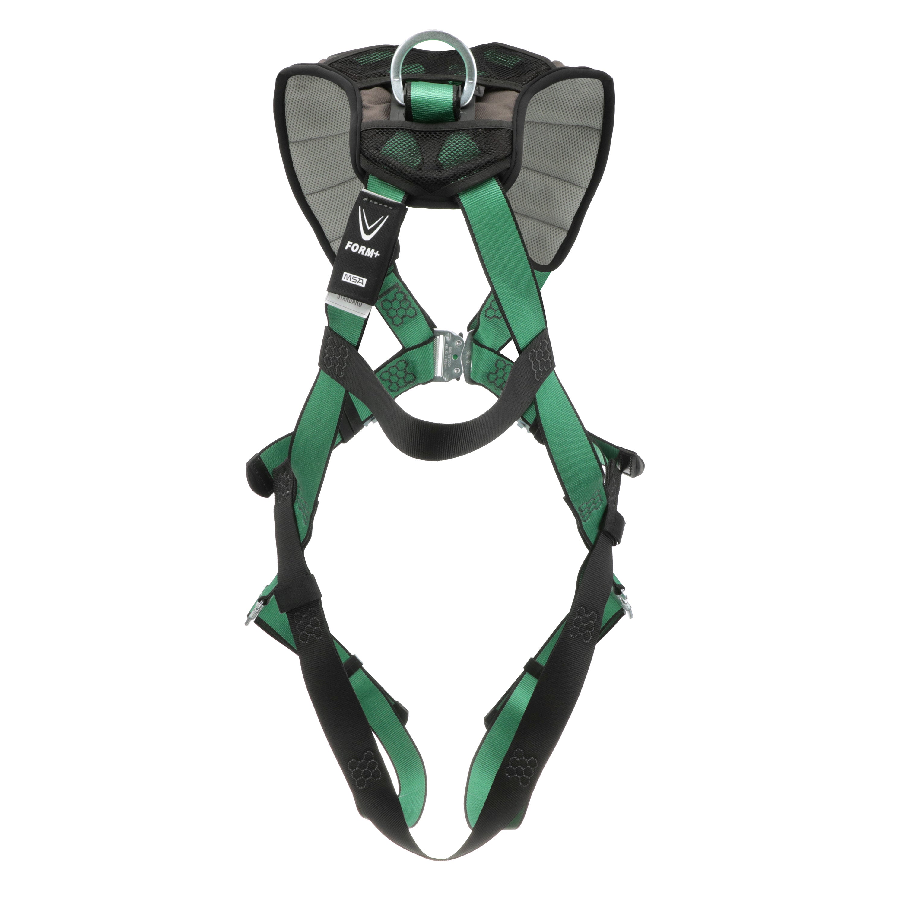 MSA V-FORM+ Harness w/Back D-Ring - Quick Connect Leg Straps - Standard - 10206101