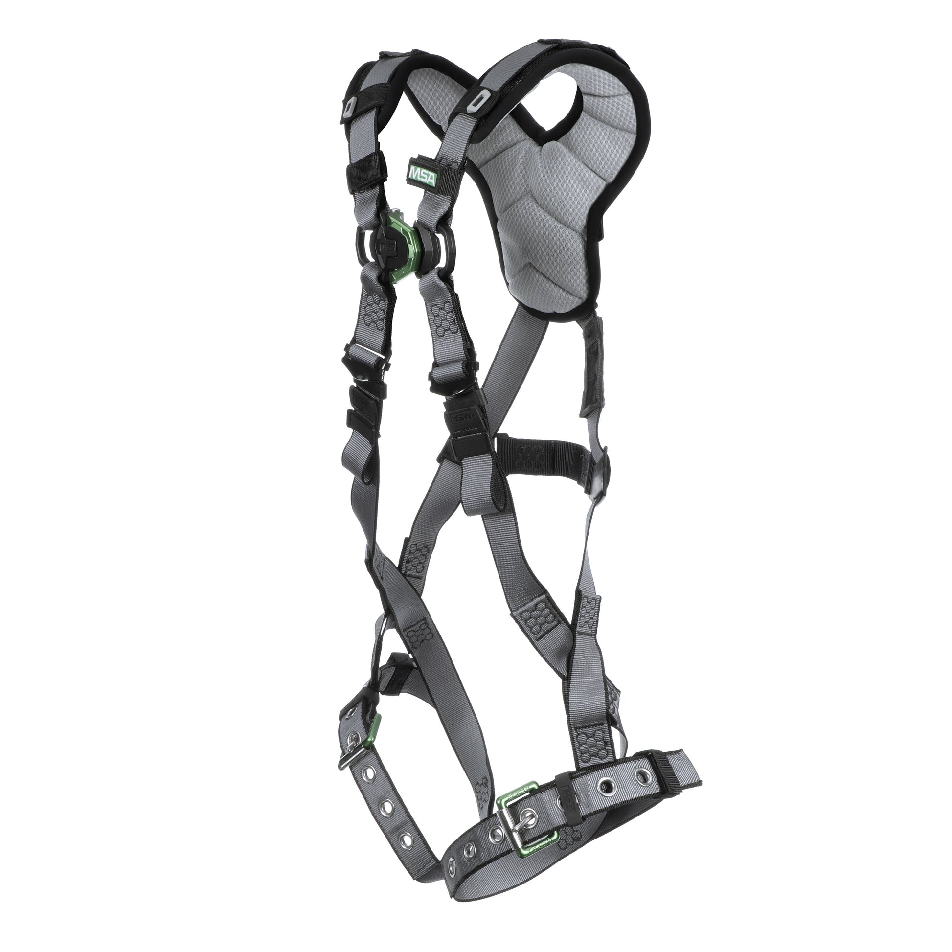 MSA V-FIT Harness w/Back D-Ring - Tongue Buckle Leg Straps - Shoulder & Leg Padding - Extra Small - 10194976