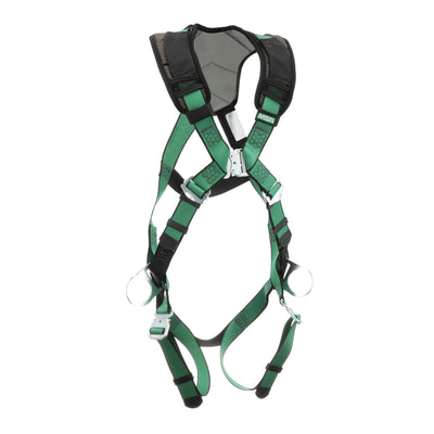 MSA V-FORM+ Harness w/Back & Side D-Rings - Quick Connect Leg Straps - Standard - 10206105