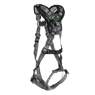 MSA V-FIT Harness w/Back D-Ring - Tongue Buckle Leg Straps - Shoulder & Leg Padding - Super Extra Large - 10194979